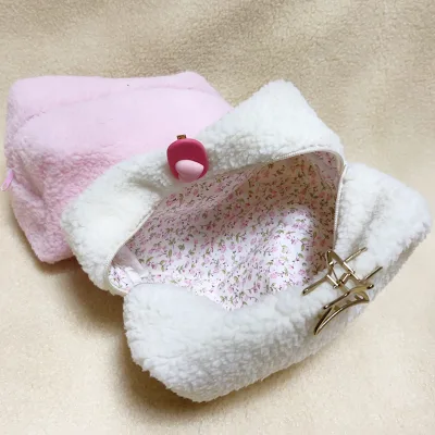 Small Teddy Customised Portable Beautiful Mini Cosmetic Makeup Bag Travel