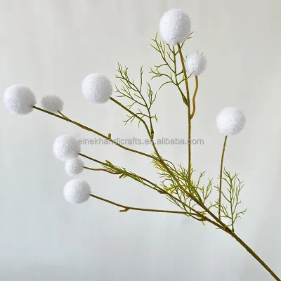 New Style Single Branch Decorative Flowers Artificial Flowers Wedding Graduation Halloween 9 Head Artificial Hairball Flower