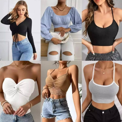 Brand Women's Mix Style Stock Dresses T-shirts Small Shirts Pants Skirts
