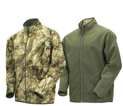 Hunting Outdoor Reversible Soft Shell Camouflage Jacket Big and Tall Camo Hunting Clothes