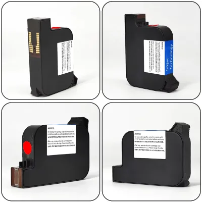 Industrial Red 42ml Ink Cartridge Low MOQ 600DPI 0.5Inch Ink Cartridges for Inkjet Printers