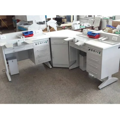 Dust Collector and Arm Rest Included Dental Lab Workstation Dental Lab Corner Bench