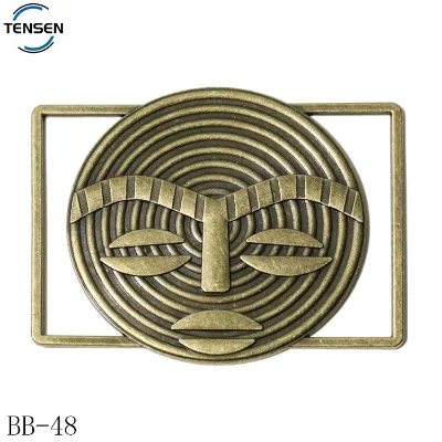 Zinc Alloy Nickel Free D-Ring Buckle Fashion Customized Metal Private Logo Plate Straps for Leather Waist Belt Hardware