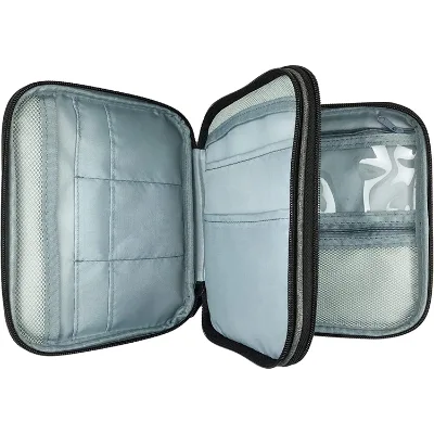 Square Polyester Storage Hooks Organizer Soft Style Storage Bag for Hand Knitting Sewing Crafting Accessories and Needles