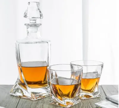 800ML 80cl Whiskey Decanter Tequila Whisky Glass Liquor Bottles
