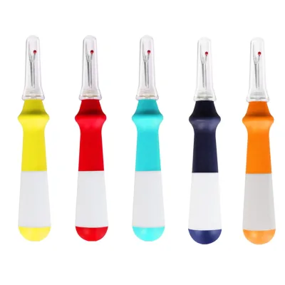 Wholesale Random Color Rubber Handle Seam Ripper Sewing Tool Tailor Accessories Sewing Seam Ripper