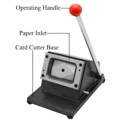 Manual Cast Iron Base PVC Business Card and R3 Paly Card Cutter 88x63 Cortadora De Papel