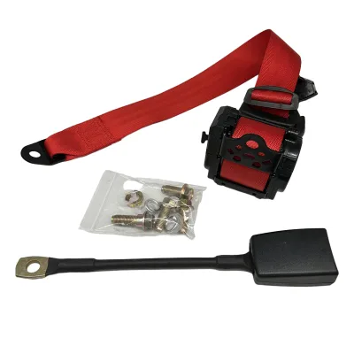 Red 3 Point Safety Seat Belt for Car ALR with Microswitch Model R301