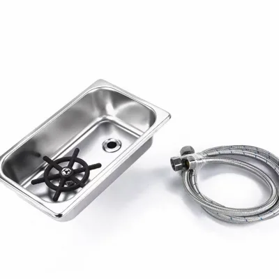 Stainless Steel Glass Rinser Undercounter Glass Washer Faucet Mount High Pressure Cleaning for Coffee Shop Bar Equipment