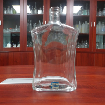 1750ml 1.75L Rectangle Custom Best Rum Cream Liqueurs Speciality Rum Bottles