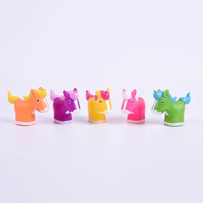 Funny Cartoon Rubber Bath Tub Toys Animal Shape Multicolor Mini Horse Bath Toy for Children