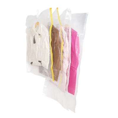 Hanging Vacuum Bags That Can Be Reused to Avoid Dust and Reduce Wardrobe Space