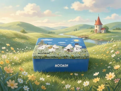 Customized Durable Rectangular Metal Storage Tin with Lid Steel Canister for Cookies Chocolate Snacks Kitchen Organization