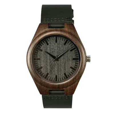 W5520 Personalized Wood Watch Groomsmen Gifts Engraved Wooden Watch with Box FSC Certified Sustainable Wood Watch