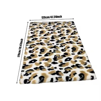 Household Use Washable  Animal Carpet Skin-friendly Plush Factitious Rabbit Fur Area Rug