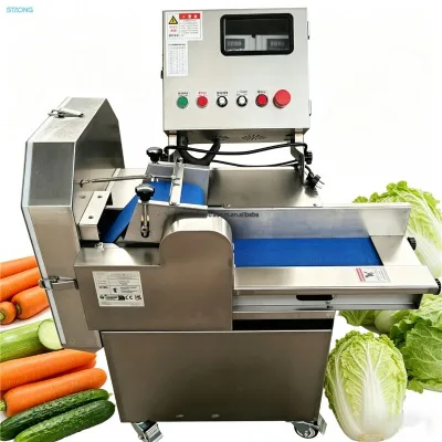 High Precision Electric Single Head Vegetable Cutting Machine Commercial Multi-function Fresh Fruit Veggie Cut Off Machine