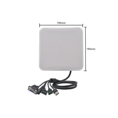 Free C++ Sdk 5-6m Uhf Rfid Reader Long Range Built in 6dbi Circular Antenna RS232 WG26 USB RELAY Ethernet for Vehicle Access