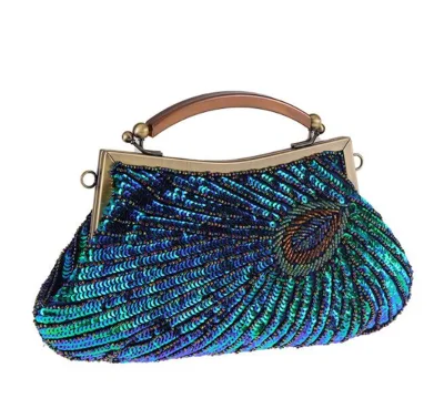 Good Quality Crystal Evening Bag Clutch Bag with Factory