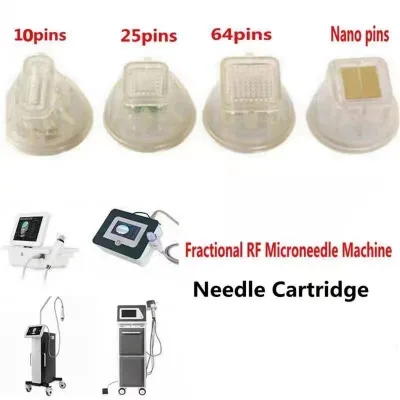 10/25/64/nano Pin Disposable Gold RF Microneedle Cartridge for RF Microneedle Machine