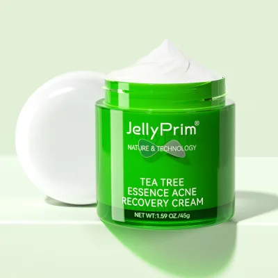 Private Label Natural Tea Tree Dark Spot Pimple Removal Facial Acne Mark Shrink Pores Oil Control Anti Acne Face Cream