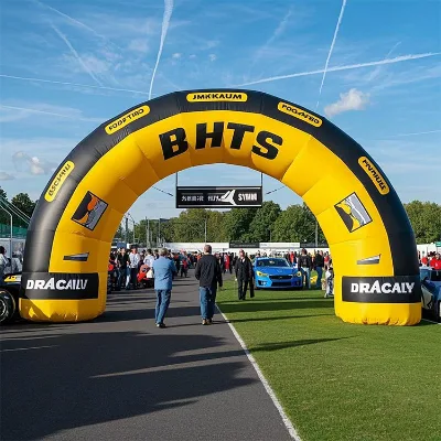 Inflatable Arch Gate 3m 6m Oxford PVC Custom Logo Outdoor Race Event Entrance Archway with Blower
