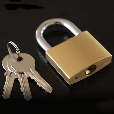 Good Quality Waterproof Safety 50mm Bulk Padlock Candado Copper Padlocks Thick Brass Padlock and Keys in Bulk