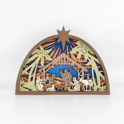 New Christmas Wooden Handicraft - Wooden Carved Statue of Jesus