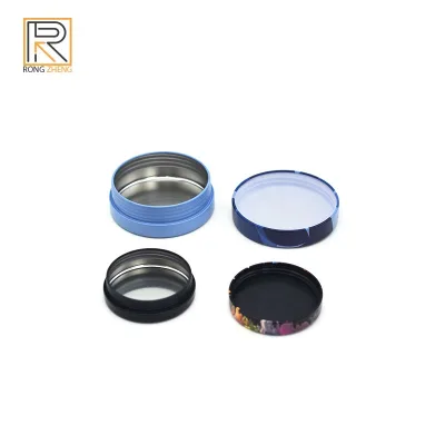 Child Resistant Tin Boxes Glossy Offset Printed Packaging Screw Lid Custom Metal Can Snack Candy Chocolate Storage Food Grade