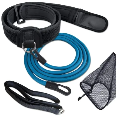 Swimming Rubber Bands Cords Training Resistance Band Adjustable Neoprene Belt Elastic Latex Bungee Tether for Adult Kids Pool