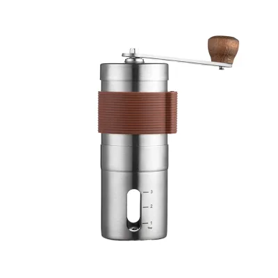 Manual Grinder Stainless Steel 420 Core Conical Burr Settings for Espresso and Pour Over Household Outdoor Business Use