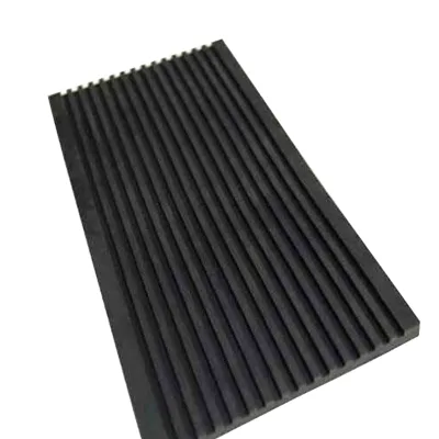 Rubber Track Pad Under Concrete Sleeper for Railway Crossing Grooved Rubber Rail Pad