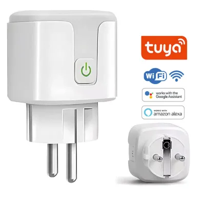 European Gauge Smart Tuya Socket Graffiti WIFI Bluetooth Socket Timing Switch Remote Alexa with Metering FCC Certified Factory