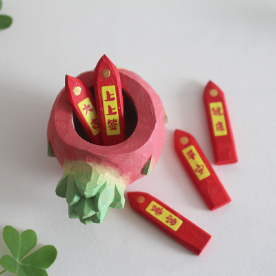 Healing Gifts Are Signed with Red Dragon Fruit Ornaments, Cute Desktop Decorations, Creative Holiday Gifts