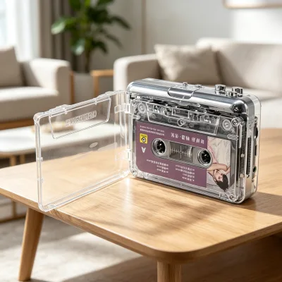 OEM Customized CE-certified USB Cassette Tape Player for MP3 to FM Radio Conversion-Portable Cassette to FM Radio Converter