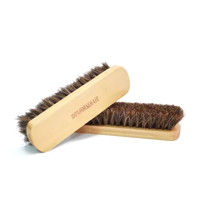 Natural horse hair polishing brush Shoe Cleaning kit Horse Hair Shoe Polish Shoe Brush