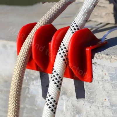 High-Altitude Outdoor Climbing Rope Protector Safety Rope Protective Durable Wear-Resistant Red