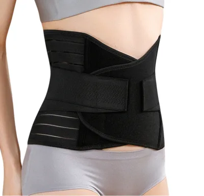 Flexible Breath Compression Adjustable Hook Loop Abdomen Stabilize Postnatal Waist Support Belt