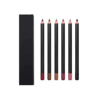6pcs Multi-color Lip Liner Set, Waterproof, Sweat Proof, Long Lasting and Natural Look Lip Liner Crayon Valentine's Day Gifts