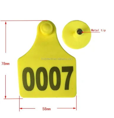 Cow Pig Sheep Goat Cattle Beef Ear Tag Laser Printing Serial Number