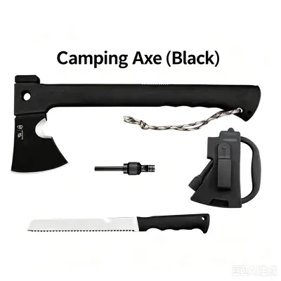 Multi Functional Axe for Mountain Cutting Tree Cutting Wood Cutting Fire Fighting Engineer Camp Field Equipment Tactical Axe