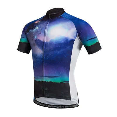 Summer Men's Short Sleeved Cycling Jacket Mountain Bike Jacket Breathable Short Sleeve Design Cycling Jersey