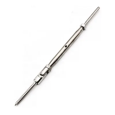 Factory Price 304 316 US Type Lag Screw Swage Stud Heavy Duty Closed Body Stainless Steel Turnbuckle