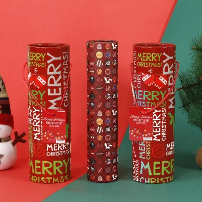 Hot Sale Custom Recyclable  Multi-function Christmas Paper Tubes for Cosmetic Candy Food Bio-degradable Paper Tubes