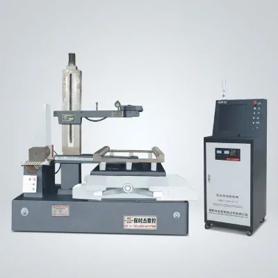 Industrial DK77120FF PLC Controlled Motorized High Precision CNC Wire EDM 2.5 Micron Finish Stable Motion Heavy Duty