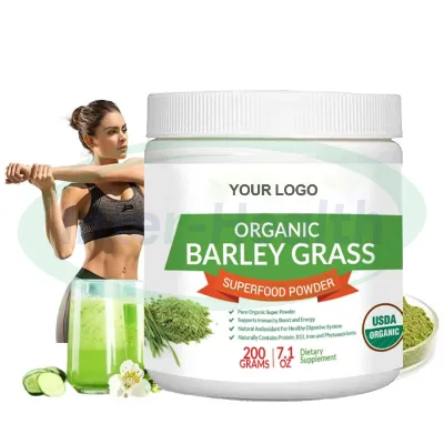 OEM Pure Organic Barley Grass Juice Powder Superfood Barley Grass Extract Green Barley Grass Powder