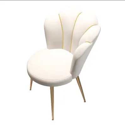 Home Light Luxury Makeup Chair Comfortable Sedentary Desk Back Nail Makeup Stool