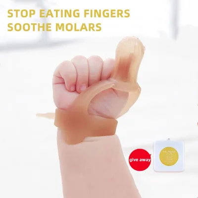 Baby Teether Chewing Molars Toy Prevent Finger Sucking Soothing Protect Infant Finger Teething Toy