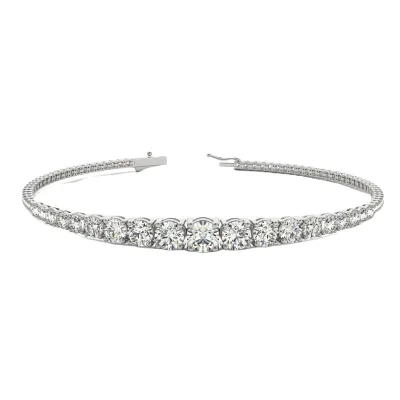 Customized 925 Sterling Silver 3A CZ Zircon Tennis Necklace for Women