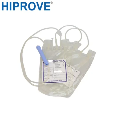 Safe Use CE & ISO Certified Disposable Sterile Double Blood Bag with CPDA-1 250ml-500ml Sizes Class II Medical Device