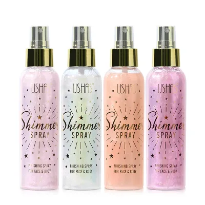 OEM Body Glitter Spray Waterproof Shimmer Glitter Spray for Face Hair Nightclub Starry Glitter Party Body Painting